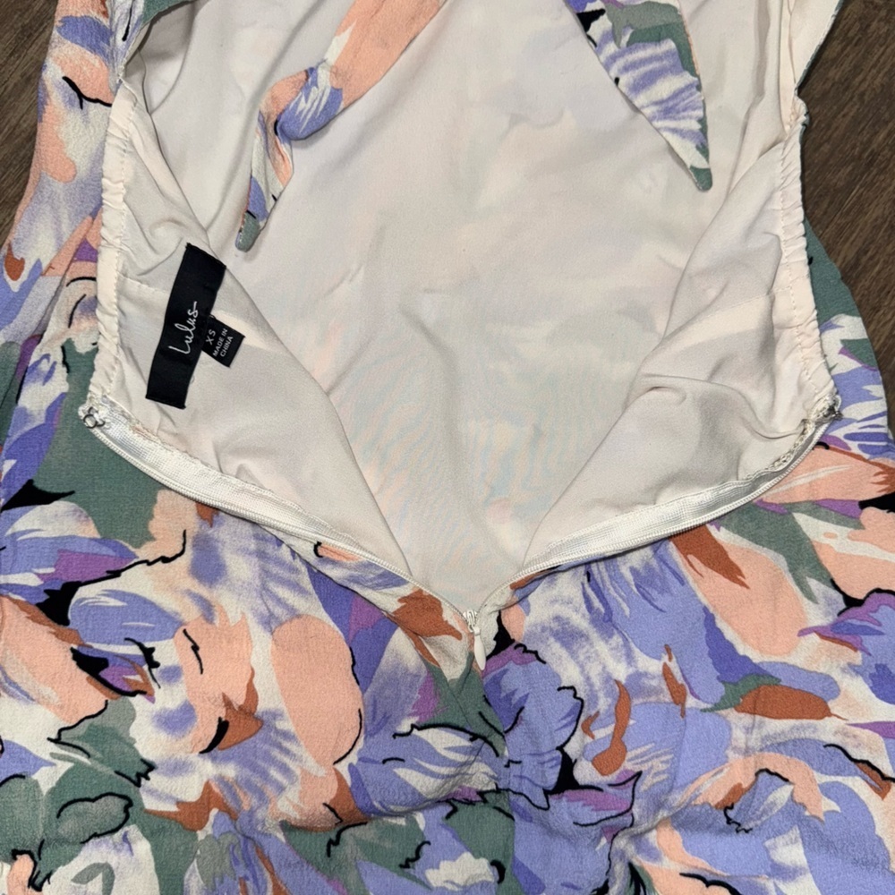 Lulu's Pastel Floral Sleeveless Dress - Picture 7 of 9